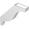 Ekena Millwork 5 1/2-in. W x 32-in. D x 36-in. H Funston Architectural Grade PVC Knee Brace BRCP055X32X36FST - alternate 5